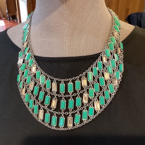 Banana Republic Jewelry - Banana Republic Bib Necklace + bonus bracelet, Milly Collection